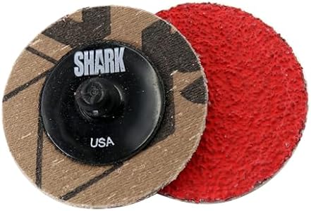 Shark 12621 2-Inch Grit-24 Ceramic Grinding Discs, Red, 25-Pack Shark