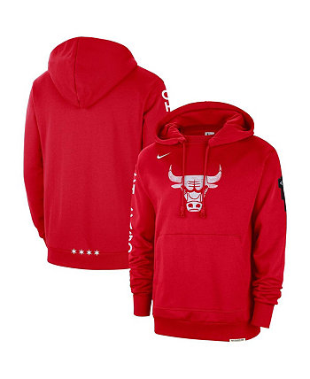 Мужской красный потертый пуловер с капюшоном Chicago Bulls City Edition Courtside Standard Issue 2023/24 Nike