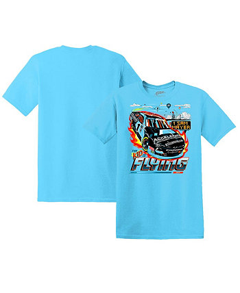 Мужская пудрово-синяя футболка Sam Mayer Accelerate Car JR Motorsports Official Team Apparel
