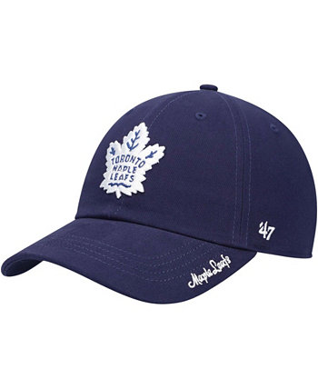 Женская регулируемая шляпа Toronto Maple Leafs Team Miata Clean Up темно-синего цвета '47 Brand