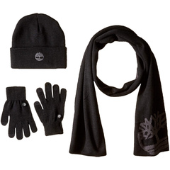 Подарочный набор: двухслойный шарф, шапка с манжетами и волшебная перчатка Timberland