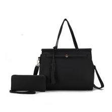 MKF Collection Shelby Vegan Leather Women’s Satchel Bag with wallet by Mia K -2 PCS MKF Collection