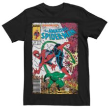 Мужская футболка с обложкой из комиксов Marvel Spider-Man vs Scorpion Licensed Character