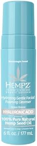 HEMPZ Ocean Breeze Hydrating Gentle Facial Foaming Cleanser with Hyaluronic Acid - Refreshingly Scented Moisturizing Foam Face Wash for Extremely Dry, Oily, or Sensitive Skin, for Women or Men, 6 Oz Hempz