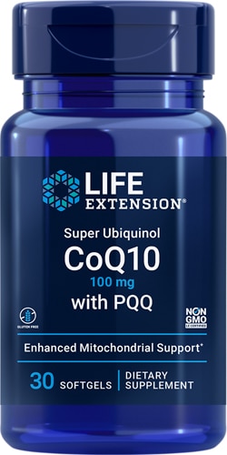 Super Ubiquinol CoQ10 с PQQ - 100 мг - 30 мягких капсул - Life Extension Life Extension