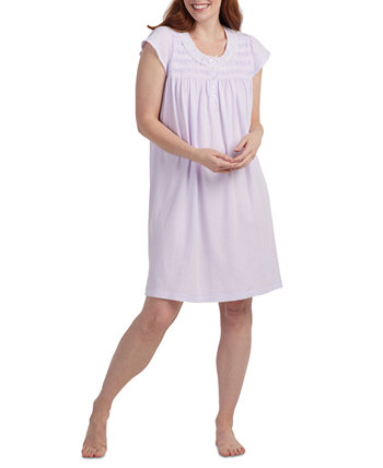 Women's Embroidered Short-Sleeve Nightgown Miss Elaine