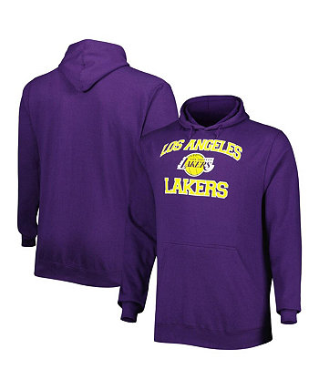 Мужская фиолетовая толстовка с капюшоном Los Angeles Lakers Big and Tall Heart and Soul Profile
