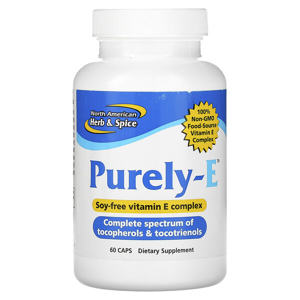 Purely-E, 60 капсул North American Herb & Spice