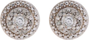 Серьги-гвоздики из стерлингового серебра с бриллиантами - 0,10 карата Effy