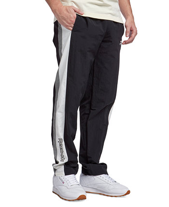 Men's Ivy League Regular-Fit Colorblocked Crinkled Track Pants Reebok