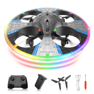 UUGEE Mini Drone for Kids Adults with LED Lights, 2.4G RC UFO Flying Drone Plane Toys for Boys Girls Indoor Outdoor UUGEE