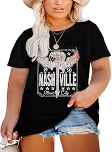 Western Shirts Women Plus Size Summer Tops Rodeo Graphic Tee Short Sleeve Vintage Cowgirl T-Shirts Robisomn