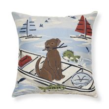 Sonoma Goods For Life® 18x18 Boat Dog Decorative Pillow SONOMA