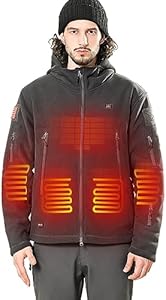 Мужская Флисовая кофта DEWBU Heated Jacket DEWBU