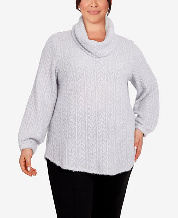 Plus Size Cozy Cable Knit Top Ruby Rd.