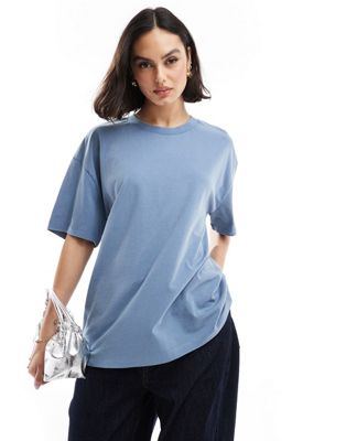 ASOS DESIGN oversized T-shirt in washed blue ASOS DESIGN