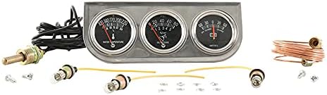 DB Electrical SSW0004 Triple Cluster Gauge Set Amp-Oil-Water/Lighted Chrome DB Electrical