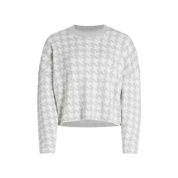 Свободный свитер с узором «гусиные лапки» Stellae Dux