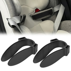 Easicozi Baby Car Seat Shoulder Straps Positioner Seatbelt Fixing Clip, 2 Pack, Black EASICOZI