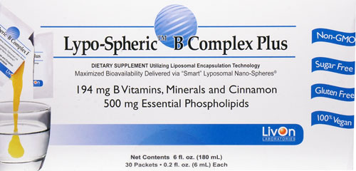 Lypo-Spheric™ B-Complex Plus - 30 пакетиков - LivOn Laboratories LivOn Laboratories