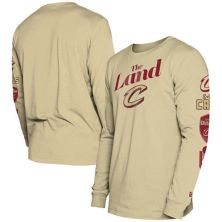 Men's New Era Tan Cleveland Cavaliers 2023/24 City Edition Long Sleeve T-Shirt New Era