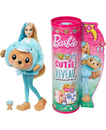 Костюмированная серия Cutie Reveal, кукла и аксессуары с 10 сюрпризами, плюшевый мишка в роли дельфина Barbie