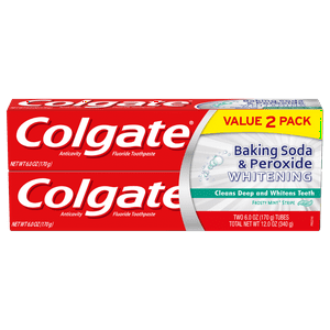 Colgate 6 Oz. Baking Soda & Peroxide Whitening Frosty Mint Toothpaste, 2 Pack Visit the Colgate Store