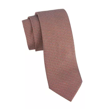 Абстрактный шелковый галстук Zegna