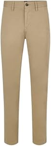 BOSS Men's Tapered Fit Cotton Blend Trousers Boss