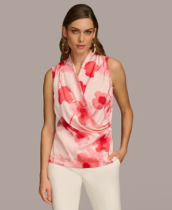 Женская блузка с цветочным принтом Donna Karan New York