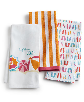Fashion Beach 3-Pc. Towel Set, Created for Macy's The Cellar