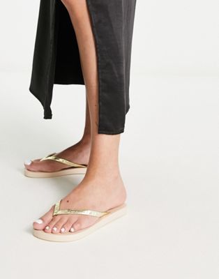 Бежевые сандалии с блестками в стиле поп Ipanema Ipanema
