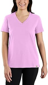 Carhartt Women's Relaxed Fit Lightweight Short-Sleeve V-Neck T-Shirt Carhartt