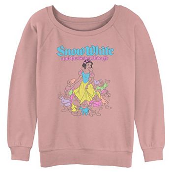 Disney's Snow White And The Seven Dwarfs Neon Colors Juniors' Graphic Pullover Disney