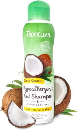 TropiClean Gentle Coconut Hypoallergenic Cat Shampoo TropiClean