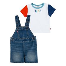 Комплект футболки с цветными блоками и джинсовых шорт для мальчика Levi's® для мальчика Levi's®