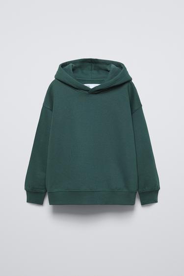 Детское Худи ZARA PLAIN HOODED SWEATSHIRT ZARA