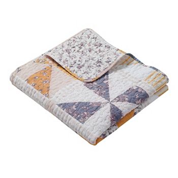 Greenland Home Fashions Pinwheel and Posey Throw Blanket Greenland Home Fashions