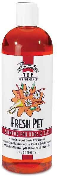 Top Performance Fresh Pet Shampoo for Dogs & Cats, Fresh Scent Top Performance