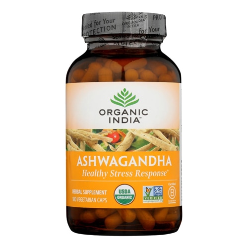 Organic India Ashwagandha -- 180 вегетарианских капсул Organic India