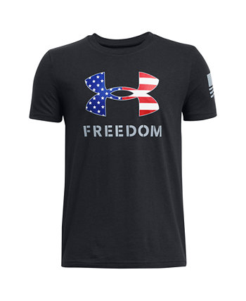 Big Boys Freedom Logo Graphic Short Sleeve T-Shirt Under Armour
