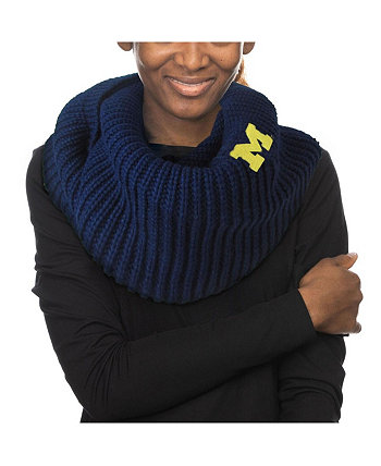 Женский вязаный шарф с капюшоном Michigan Wolverines Infinity ZooZatz