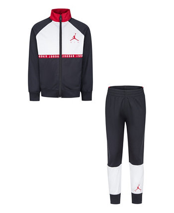 Трикотажный спортивный костюм и брюки Little Boys с отделкой логотипом, комплект из 2 предметов Jordan