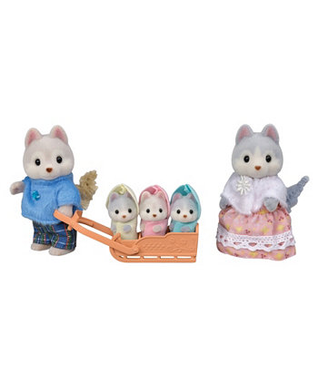 Семья Хаски, набор из 5 коллекционных фигурок кукол Calico Critters