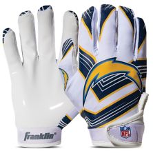 Футбольные перчатки Franklin Sports Los Angeles Chargers Молодежные футбольные перчатки НФЛ Franklin Sports