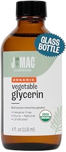 J MAC BOTANICALS, Organic Vegetable Glycerin (Glass Bottle) J MAC BOTANICALS