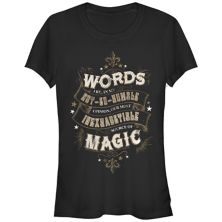 Слова Гарри Поттера для юниоров — неисчерпаемый источник волшебства. Футболка с графическим рисунком. Harry Potter