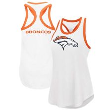 Women's G-III 4Her by Carl Banks White Denver Broncos Tater Tank Top In The Style