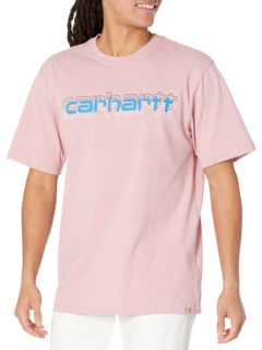 Тяжелая футболка свободного кроя с коротким рукавом и графическим логотипом Carhartt