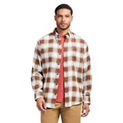 Men's IZOD Stratton Flannel Long Sleeve Button Down Shirt Izod